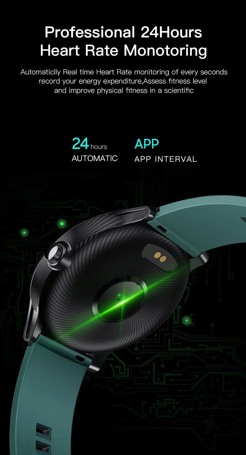 SN80 Smart Watch - Fitness Tracker with Heart Rate Monitor & Sleep Tracking