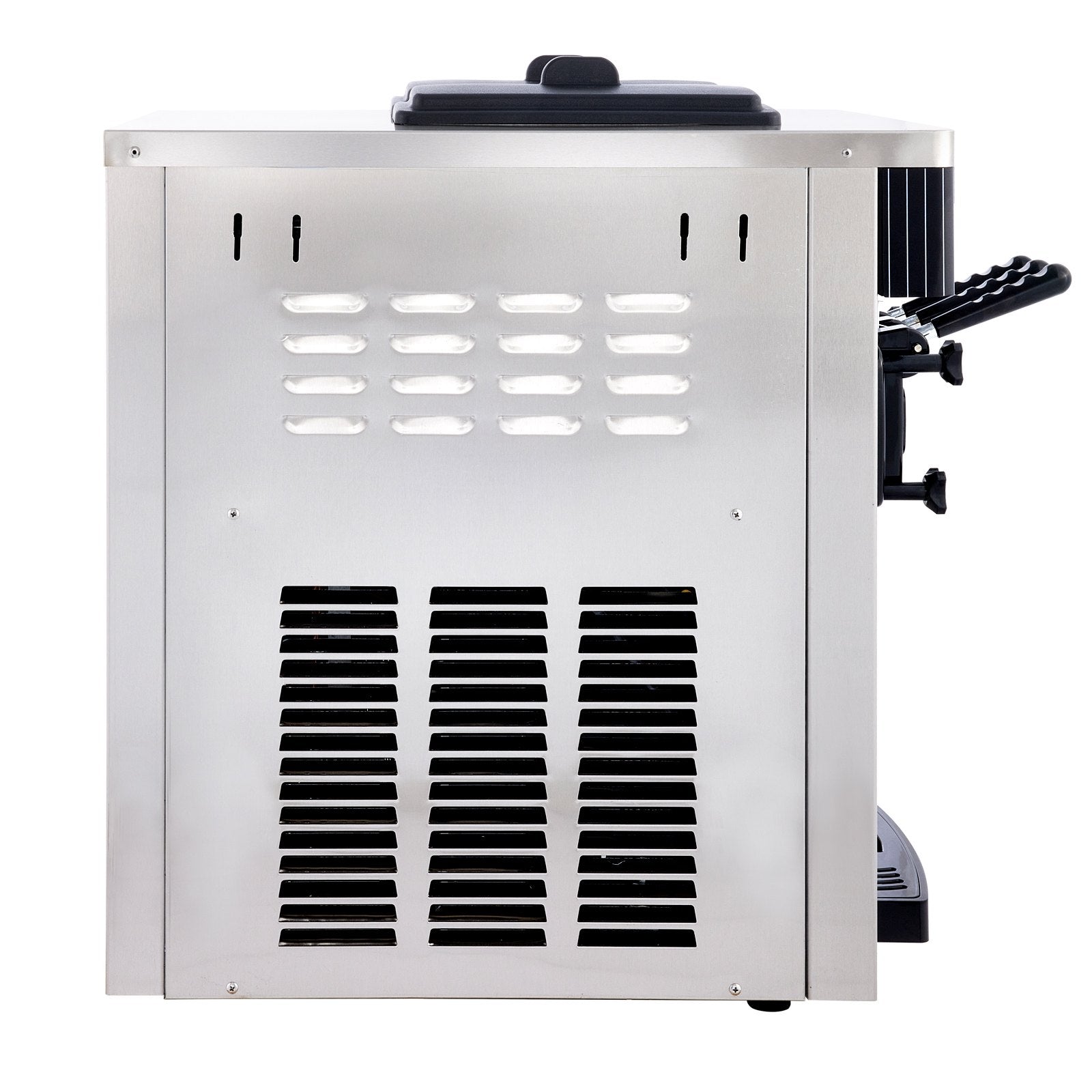 VEVOR Commercial Ice Cream Machine 5.3 To 7.4Gal Per Hour Soft Serve With LED Display Auto Clean 3 Flavors Perfect For Restaurants Snack Bar, 2200W, Sliver
